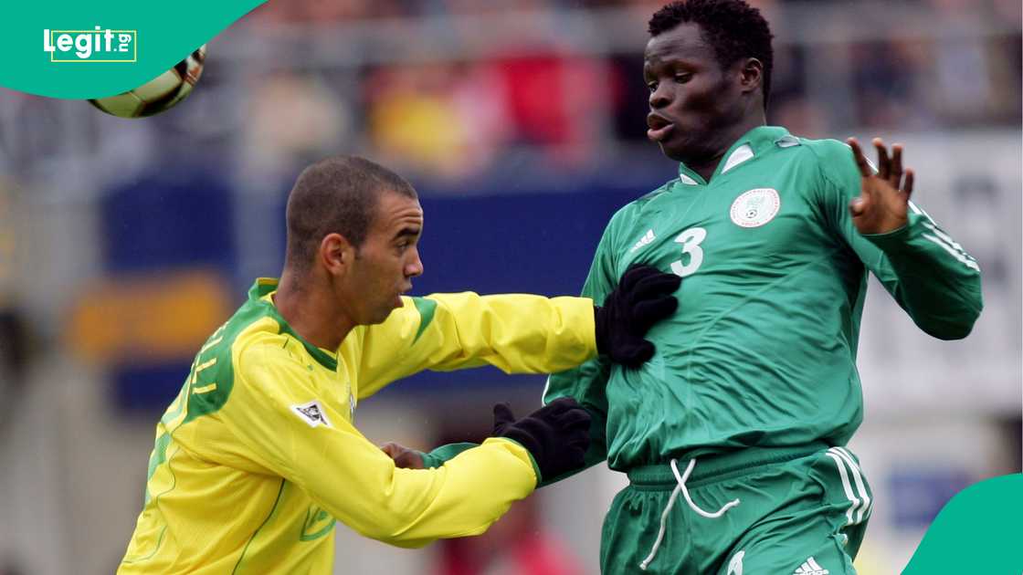 Taye Taiwo, Flying Eagles, Nigeria, Brazil, Netherlands, 2005. Taye Taiwo, Flying Eagles, Nigeria, Brazil, Netherlands, 2005.