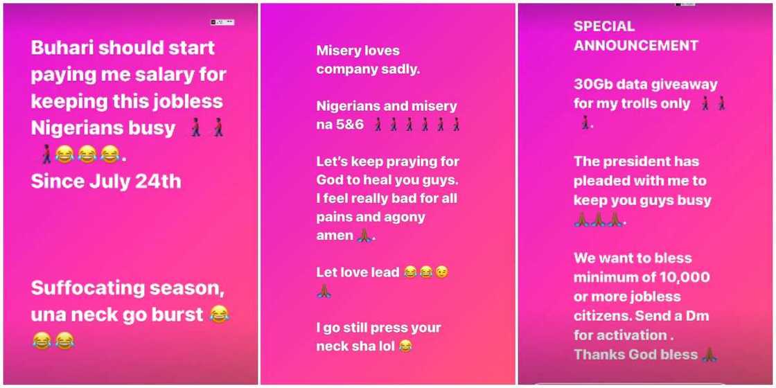 Buhari should pay me for keeping jobless Nigerians busy, Boma says Buhari should pay me for keeping jobless Nigerians busy, Boma says