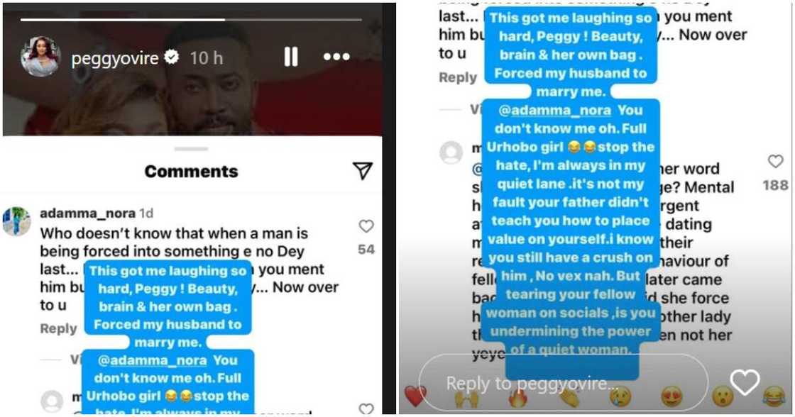 Peggy Ovire slams troll over her marriage with Freddie Leonard Peggy Ovire slams troll over her marriage with Freddie Leonard