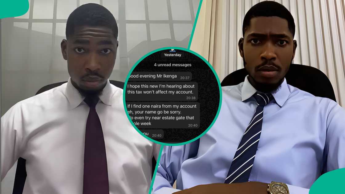 Ahead of paying tax in 2026, banker displays warning message customer sent him Ahead of paying tax in 2026, banker displays warning message customer sent him