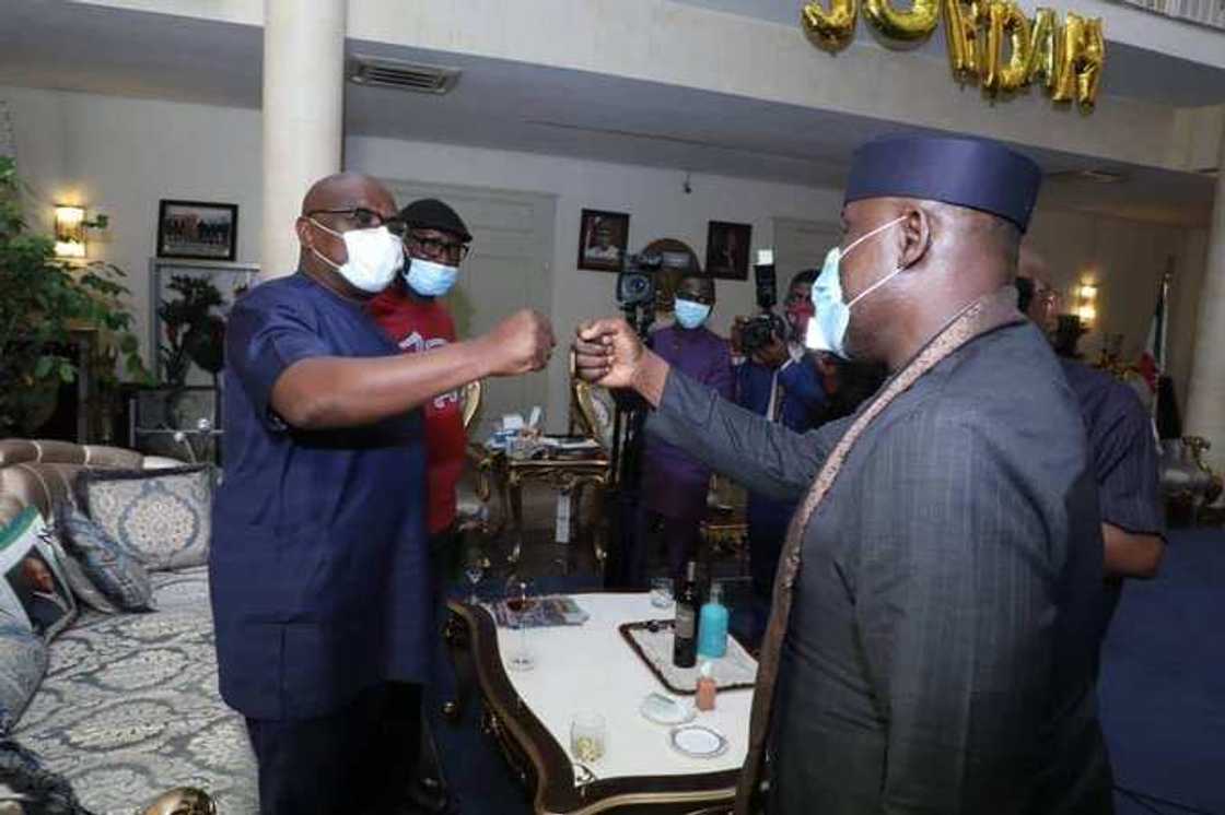 Fear of high profile defection as Okorocha meets Wike in Rivers Fear of high profile defection as Okorocha meets Wike in Rivers