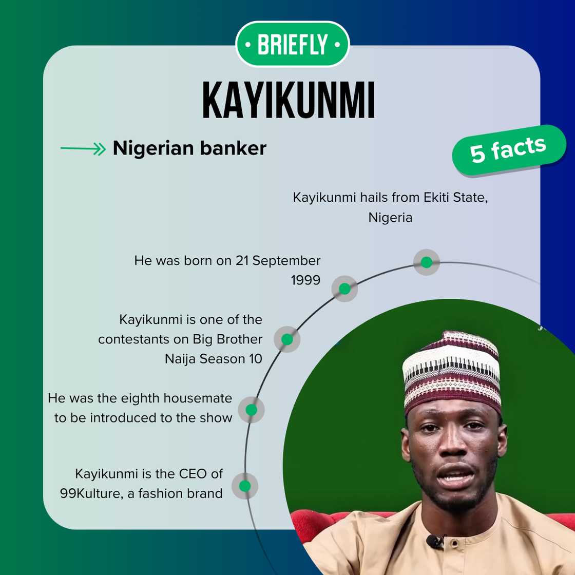 Five fast facts about Kayikunmi from BBNaija. Five fast facts about Kayikunmi from BBNaija.