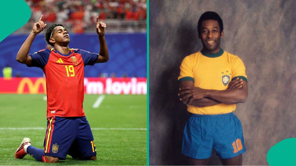 Lamine Yamal, Brazil, Pele, FIFA, World Cup, Spain. Lamine Yamal, Brazil, Pele, FIFA, World Cup, Spain.