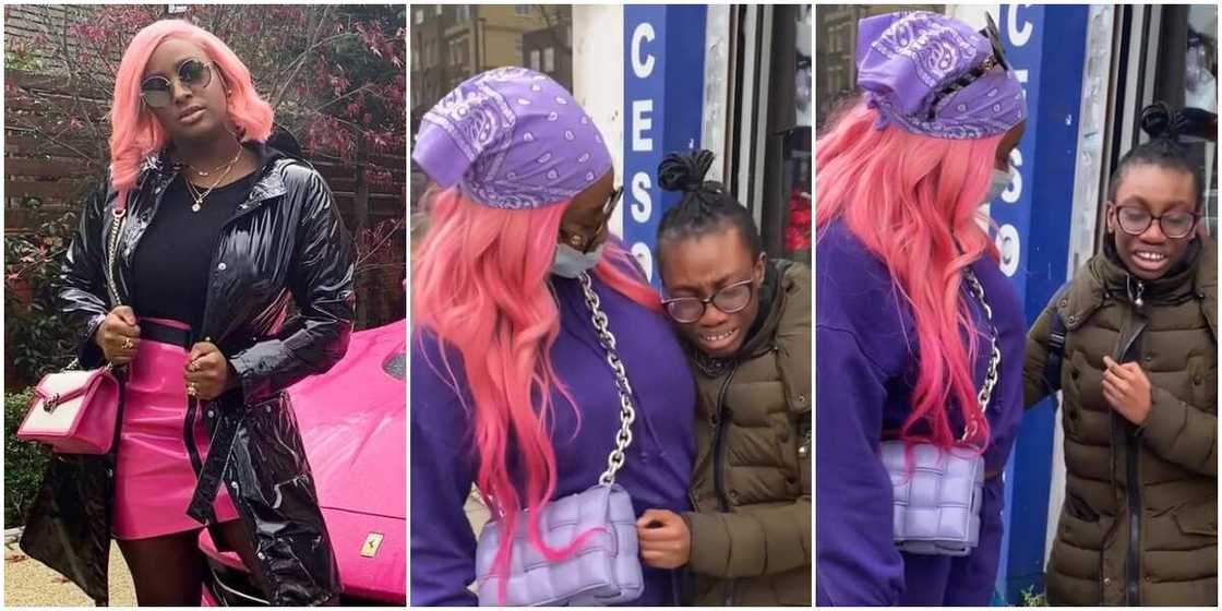On the Streets of London: Young Girl Breaks Down in Tears after Bumping into DJ Cuppy, Fans React On the Streets of London: Young Girl Breaks Down in Tears after Bumping into DJ Cuppy, Fans React