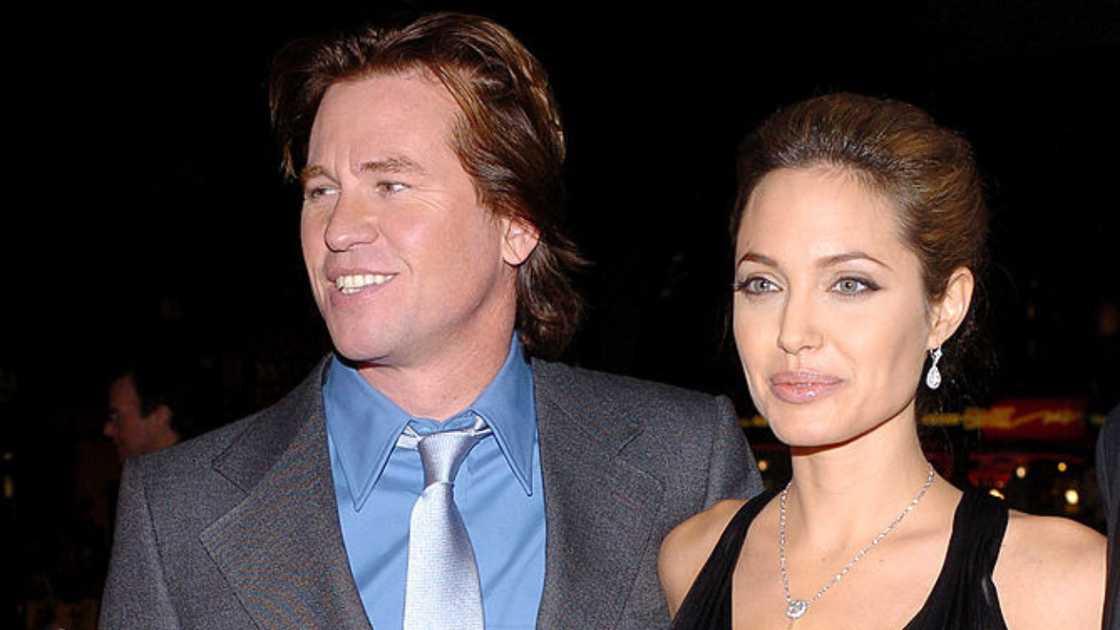 Val Kilmer and Angelina Jolie in Hollywood, California, United States.