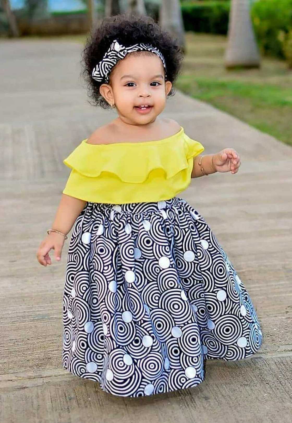 Ankara gown styles for baby girl best sale