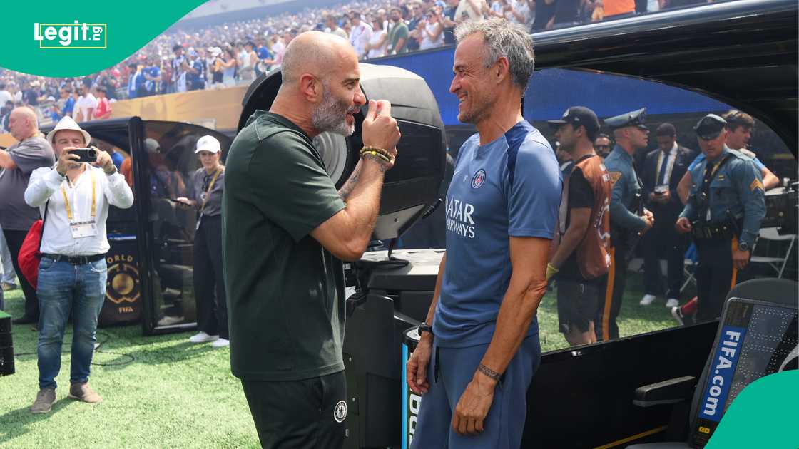 Enzo Maresca, Luis Enrique, Manchester City, Paris Saint-Germain, UEFA Champions League. Enzo Maresca, Luis Enrique, Manchester City, Paris Saint-Germain, UEFA Champions League.