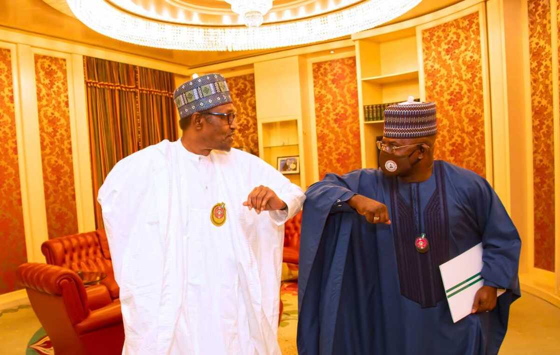 Buhari and Yahaya Bello Buhari and Yahaya Bello