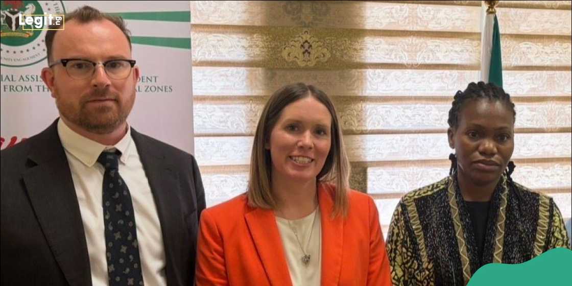 US Embassy delegation during a meeting with Dr Abiodun Essiet in Abuja.