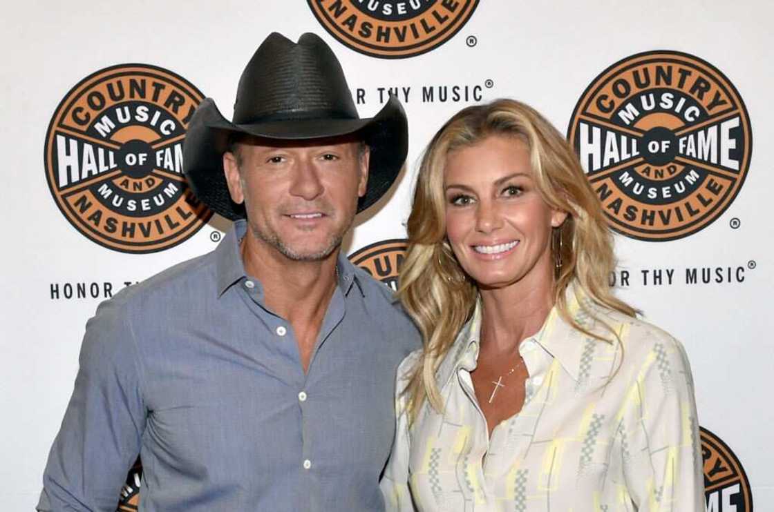 Tim McGraw and Faith Hill at The Country Music Hall Of Fame And Museum's CMA Theater