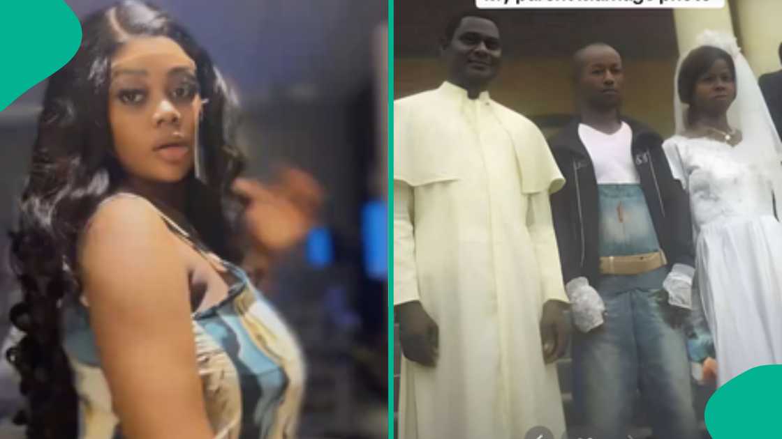 A Nigerian lady shared her parents' wedding photos and it got so much views on TikTok. A Nigerian lady shared her parents' wedding photos and it got so much views on TikTok.