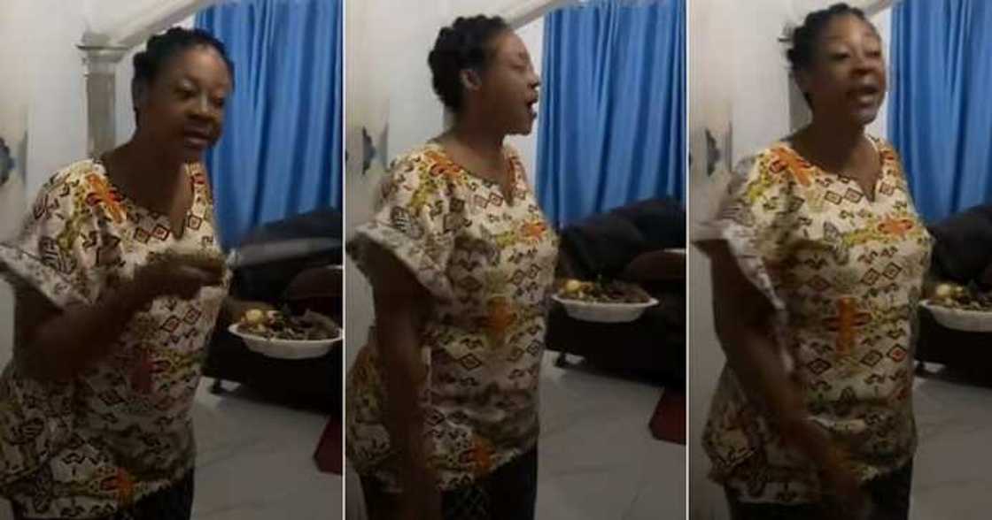 Woman exclaims over son's dirty girlfriend
Photo credit: @polawratons7/TikTok. Woman exclaims over son's dirty girlfriend
Photo credit: @polawratons7/TikTok.
