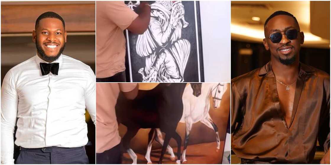 BBnaija Frodd, BBnaija Saga decorates Frodd's house, BBNaija Saga BBnaija Frodd, BBnaija Saga decorates Frodd's house, BBNaija Saga