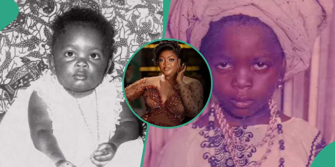 Throwback photos of Eniola Badmus as a chubby baby. Throwback photos of Eniola Badmus as a chubby baby.