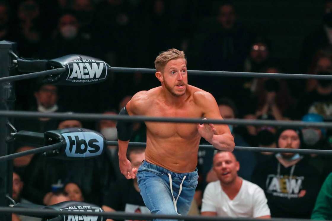 Orange Cassidy in the ring at the Wolstein Centre