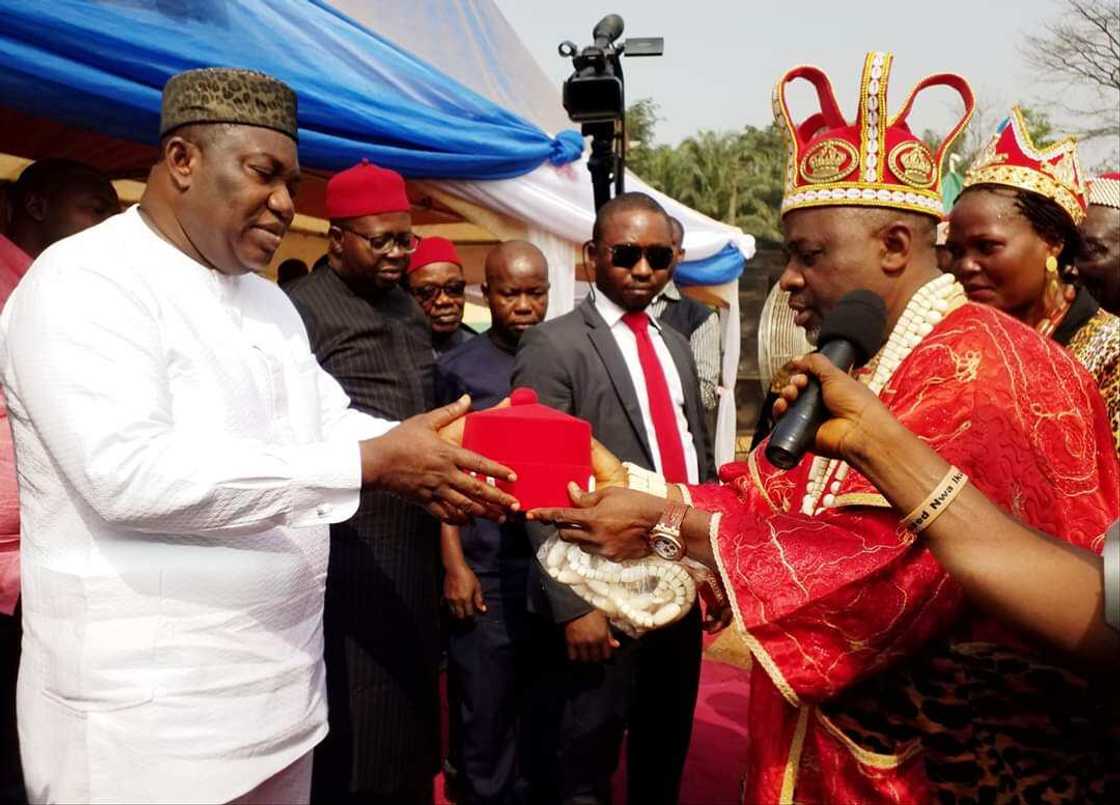 Enugu community honours Gov Ugwuanyi for restoring peace in their land