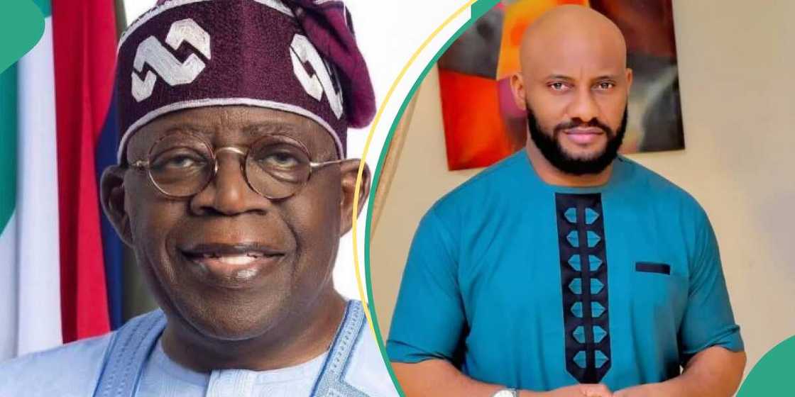 President Tinubu and actor Yul Edochie President Tinubu and actor Yul Edochie