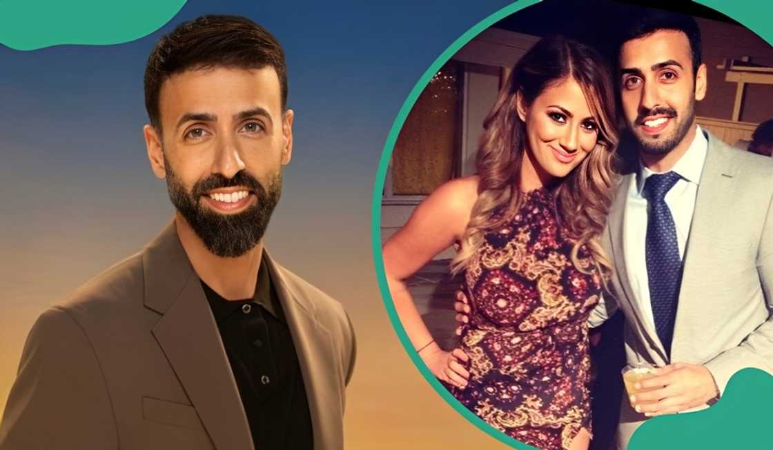 Amir in a portrait for The Valley and with his late first wife, Lauren. Amir in a portrait for The Valley and with his late first wife, Lauren.