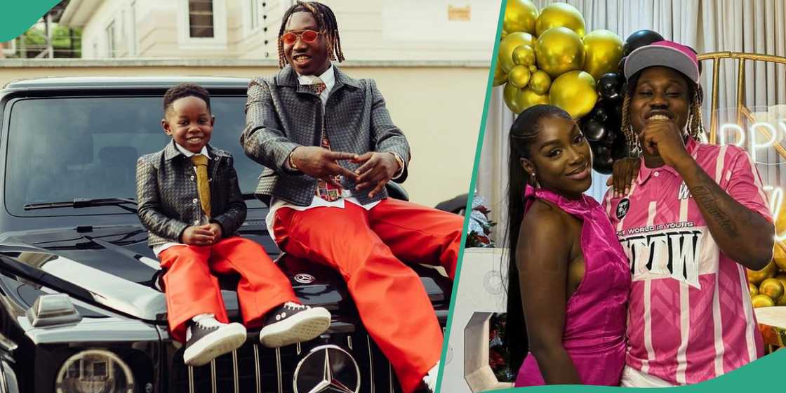 Zlatan Ibile's baby mama reacts to her son's video. Zlatan Ibile's baby mama reacts to her son's video.