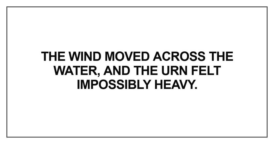 The wind moved across the water