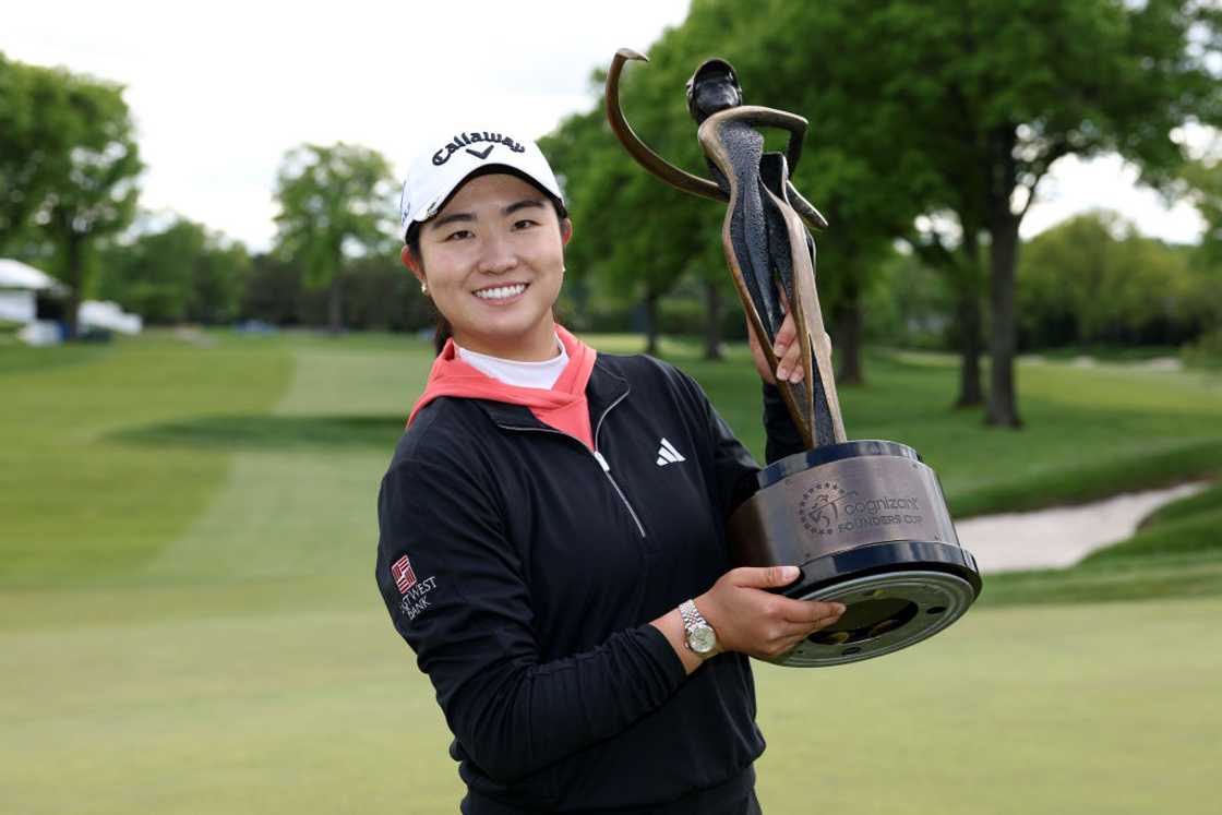 Rose Zhang at Upper Montclair Country Club in Clifton, New Jersey. Rose Zhang at Upper Montclair Country Club in Clifton, New Jersey.