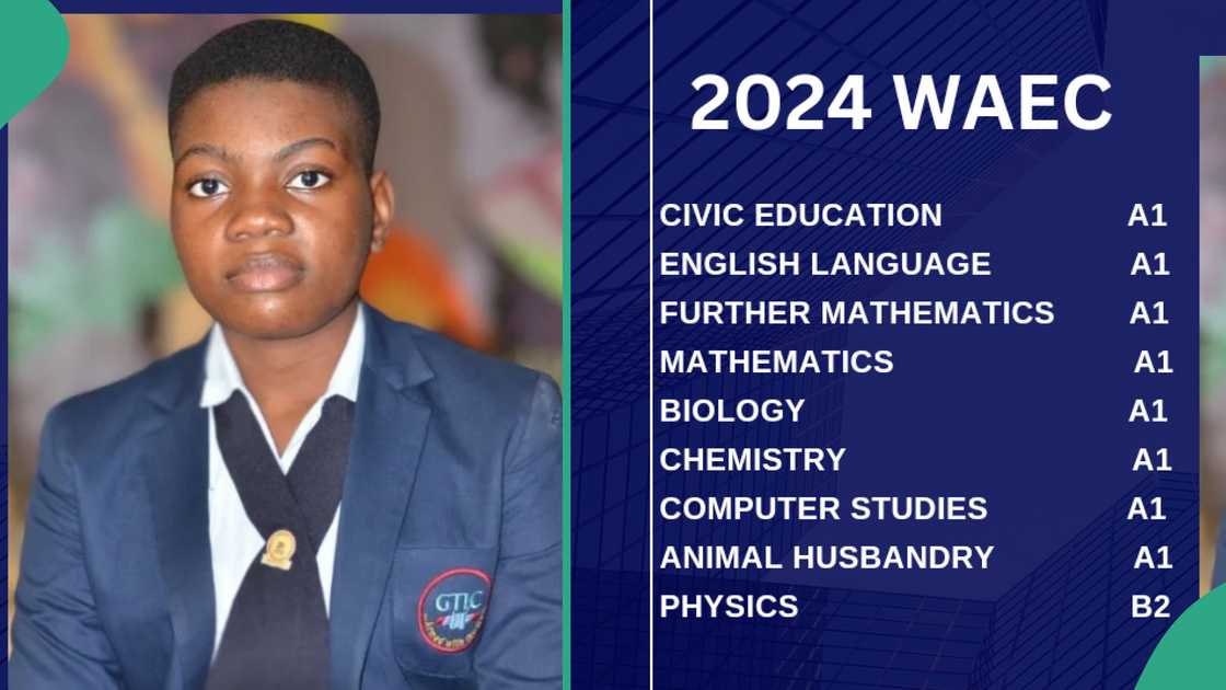 Nigerian girl who performed well in WAEC.