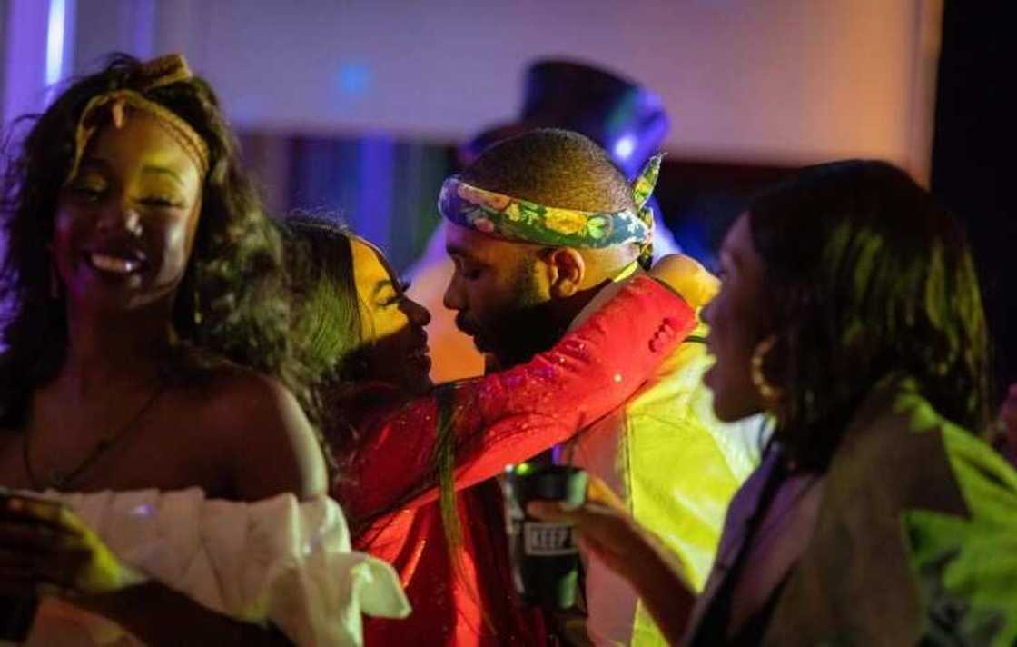 Eric and Kiddwaya had a moment. Photo source: Africa Magic Eric and Kiddwaya had a moment. Photo source: Africa Magic