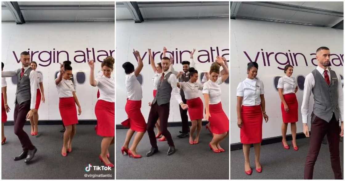 Airline staff dance to Sugarcane song mix, Virgin Atlantic, Camidoh Airline staff dance to Sugarcane song mix, Virgin Atlantic, Camidoh
