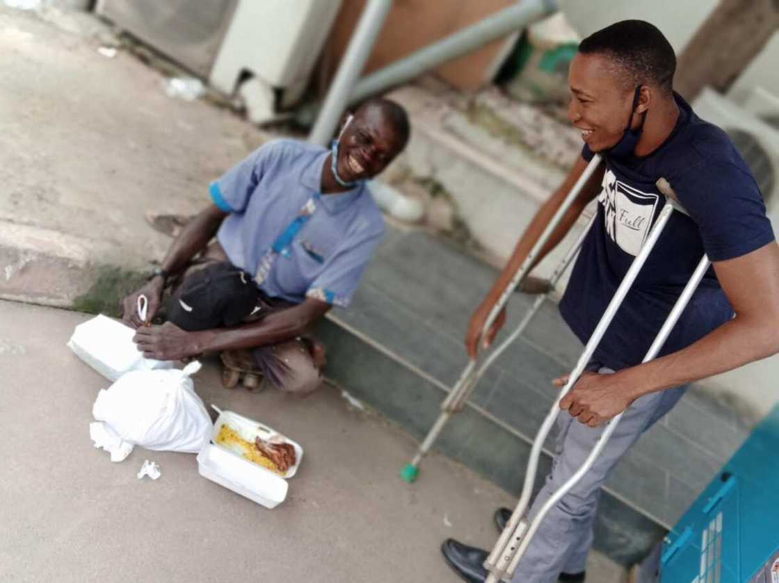 Despite being physically challenged, this young man is helping others like him and putting smiles on their faces