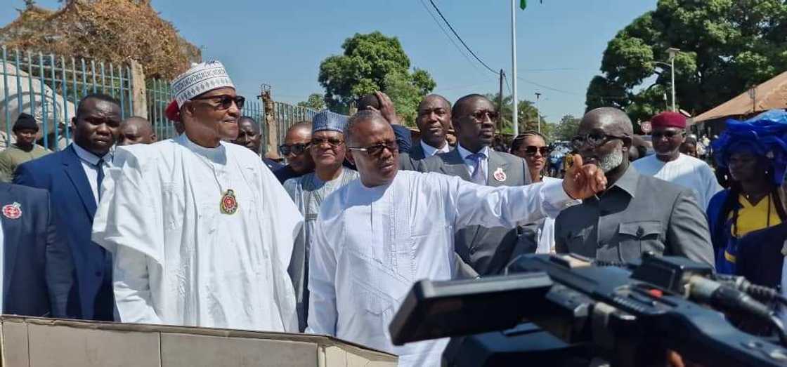 Buhari honoured by Guinea-Bissau. Buhari honoured by Guinea-Bissau.