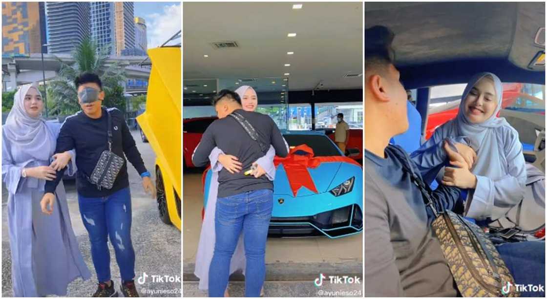 19-year-old wife gifts Anes Ayuni Osmanis gifts hubby Lamborghini Huracan Evo with N87 million 19-year-old wife gifts Anes Ayuni Osmanis gifts hubby Lamborghini Huracan Evo with N87 million
