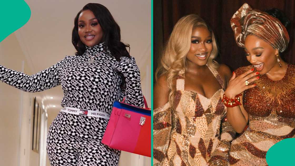 Chioma Adeleke's sister Jennifer attends singer Zlatan Ibile's wedding.