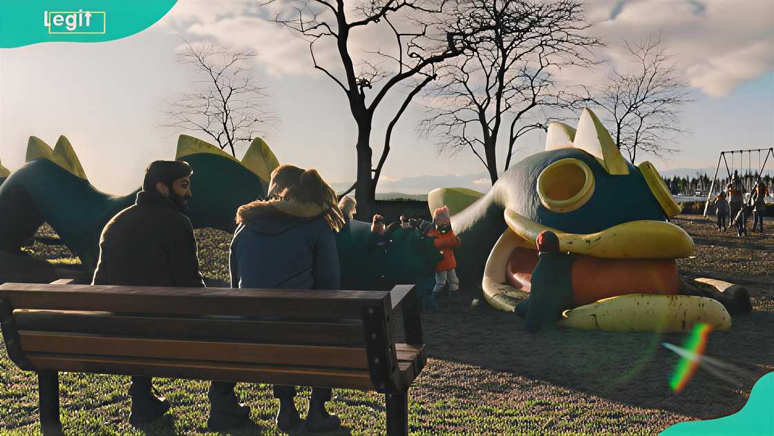 A scene with Alex, Nate, and the kids was filmed at Cadboro-Gyro Park in Cadboro Bay