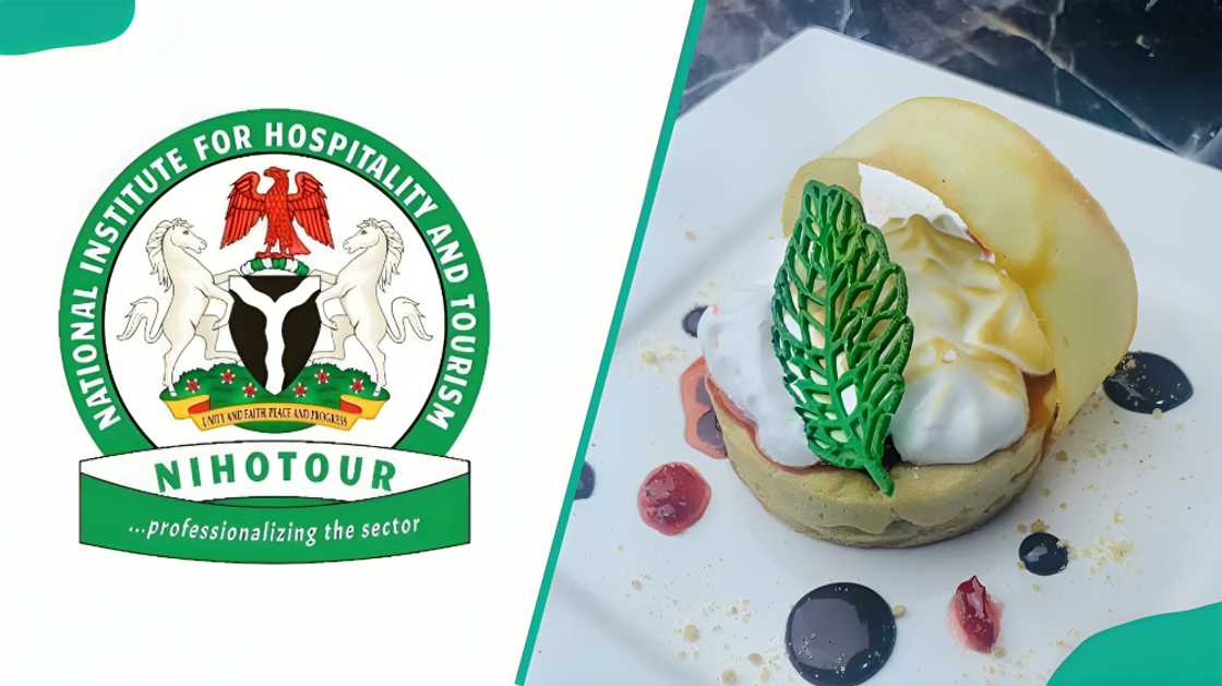 Crumbles Chef Academy logo and decorated cake Crumbles Chef Academy logo and decorated cake