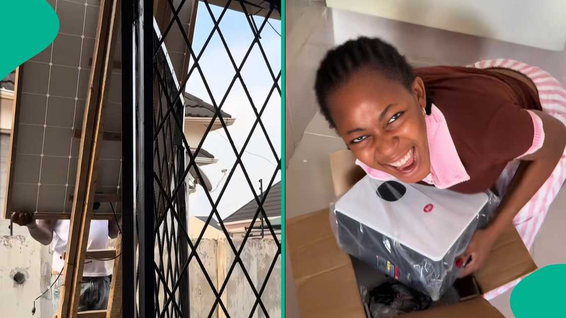 A Nigerian lady started using solar power system while switching from generator powered by fuel A Nigerian lady started using solar power system while switching from generator powered by fuel