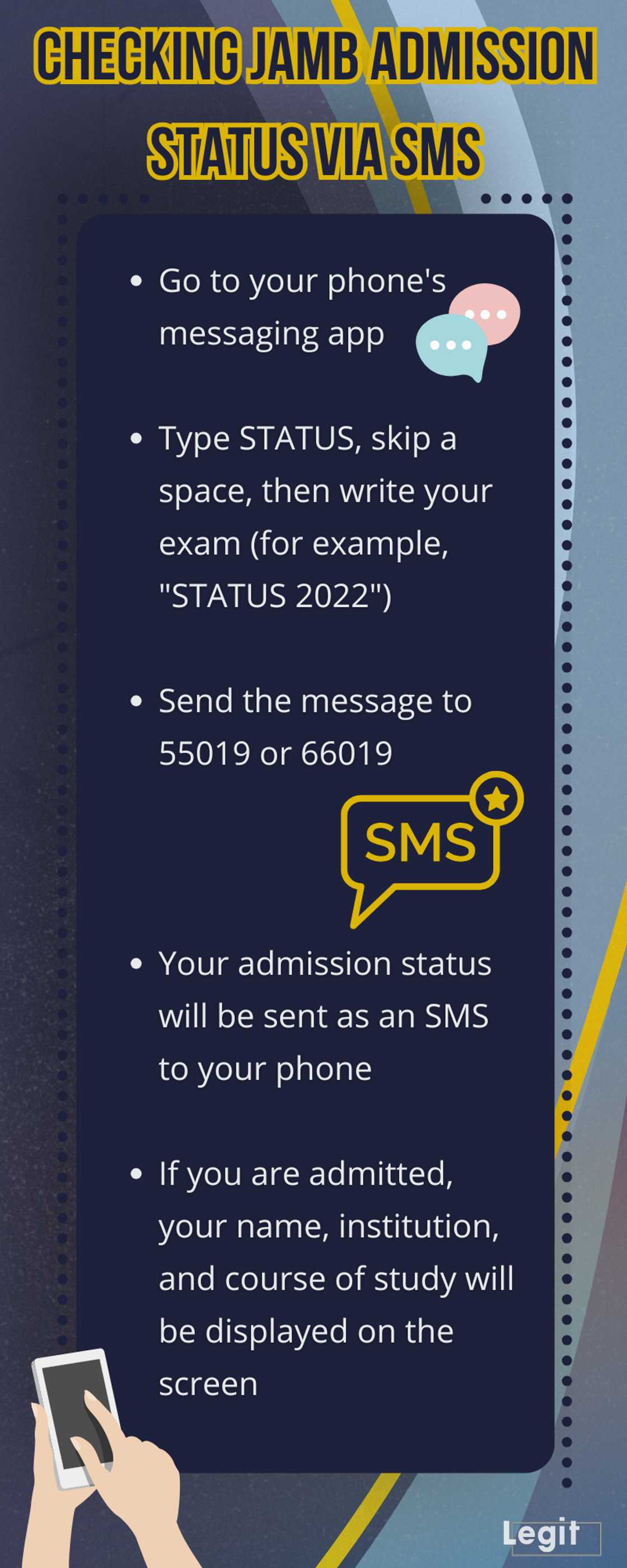 How to check your JAMB admission status on the official portal How to check your JAMB admission status on the official portal