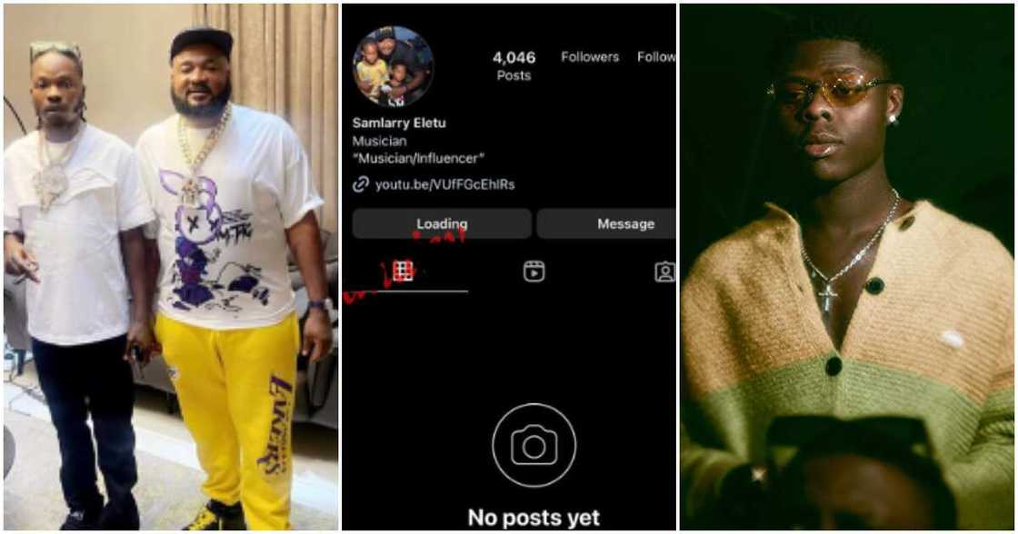 Mohbad's death, Sam Larry deactivates Instagram page. Mohbad's death, Sam Larry deactivates Instagram page.