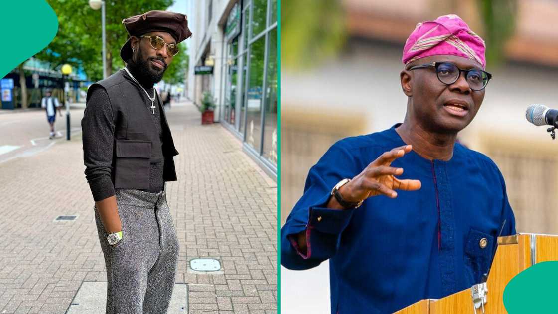 D'banj pays coutesy visit to Sanwo-Olu. D'banj pays coutesy visit to Sanwo-Olu.