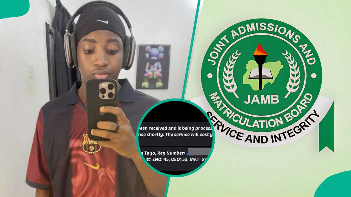 Reactions as man who read only a day before his JAMB exam displays his UTME result