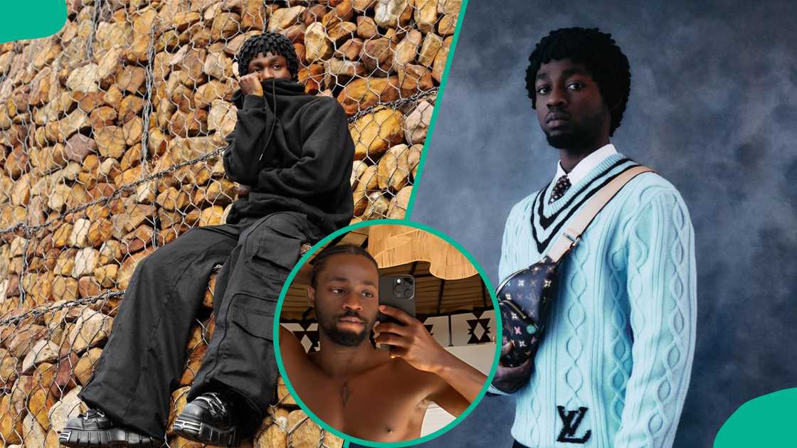 Omah Lay reacts after being called gay for sharing his unclad pictures online.