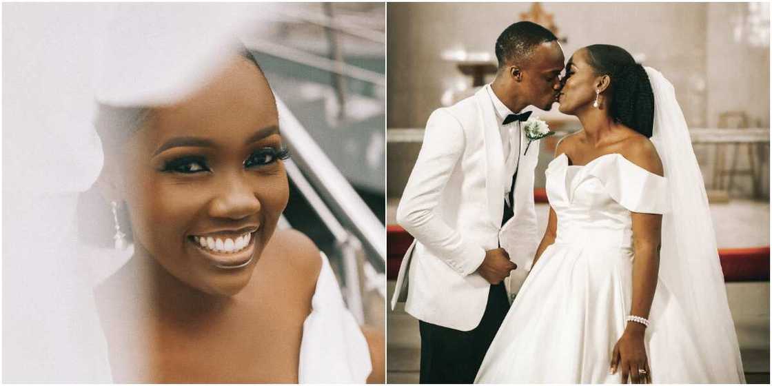 Nigerian lady sends social media into frenzy as she marries her heartthrob, shares adorable wedding photos