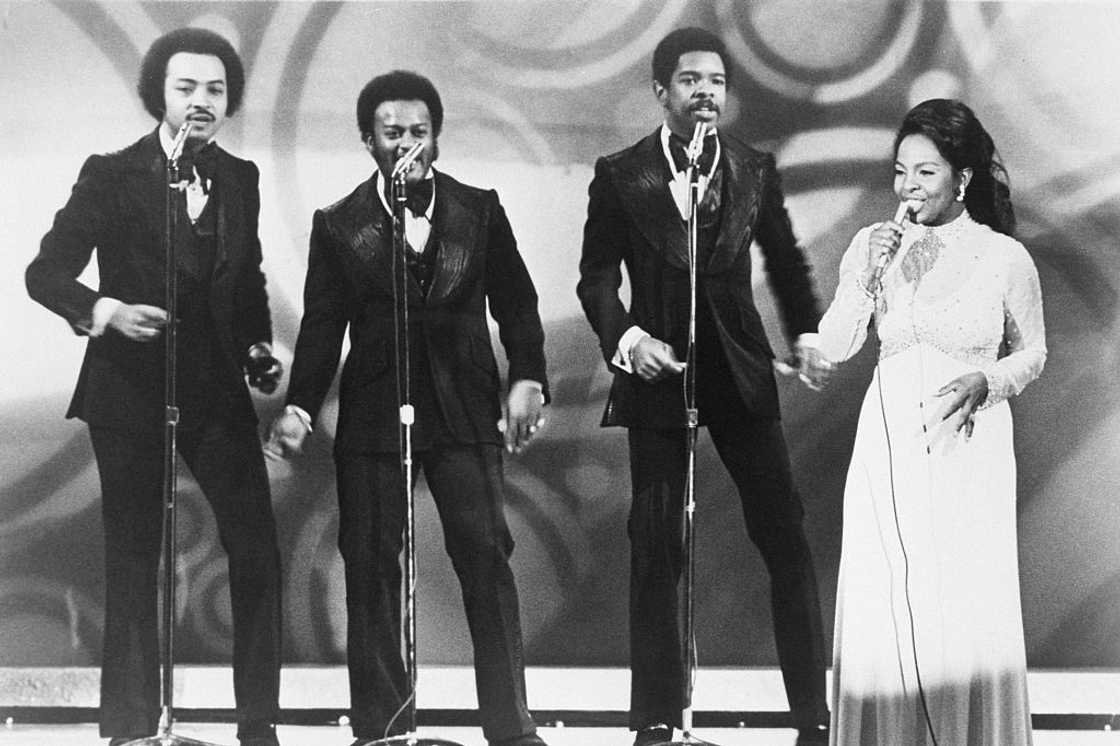 Musical group Gladys Knight and the Pips at the stage Musical group Gladys Knight and the Pips at the stage