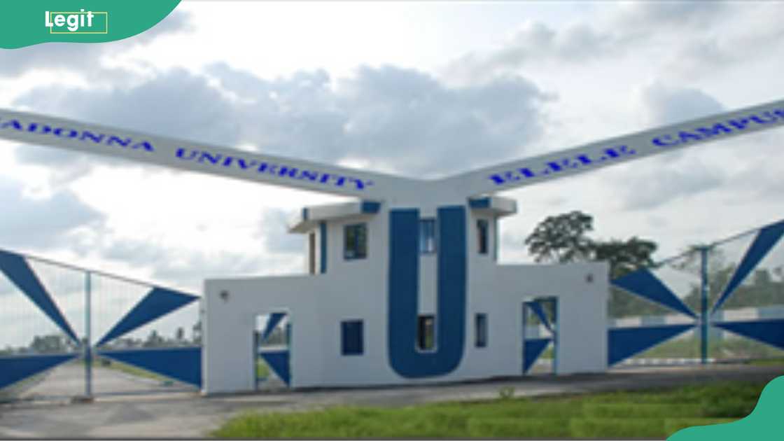 Madonna University's entrance