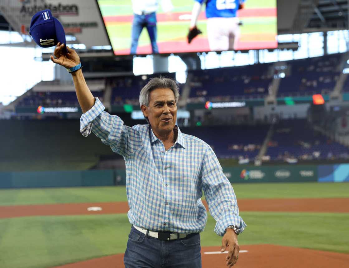 Dennis Martínez at loanDepot Park on 12 March 2023 in Miami, Florida. Dennis Martínez at loanDepot Park on 12 March 2023 in Miami, Florida.