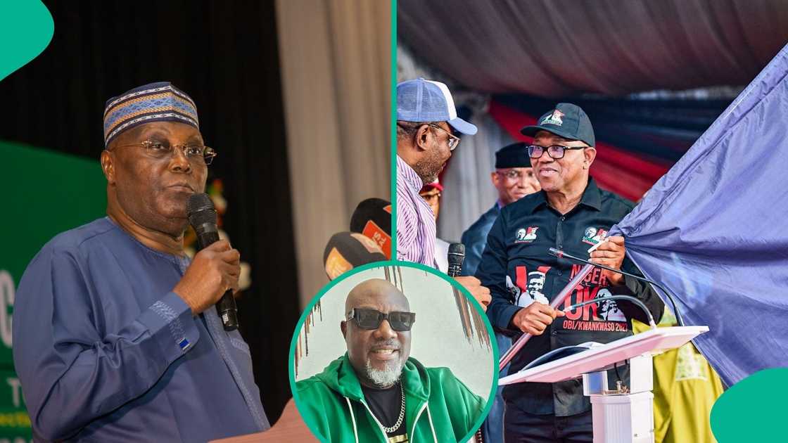 Dino Melaye has denied the report that he had dumped the camp of Atiku Abubakar, the ADC presidential candidate, for Peter Obi, the flagbearer of the NDC in the 2027 presidential elections.