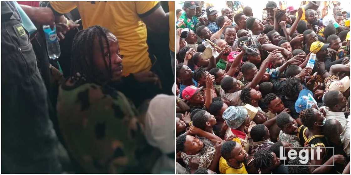 Naira Marley at APC mega rally