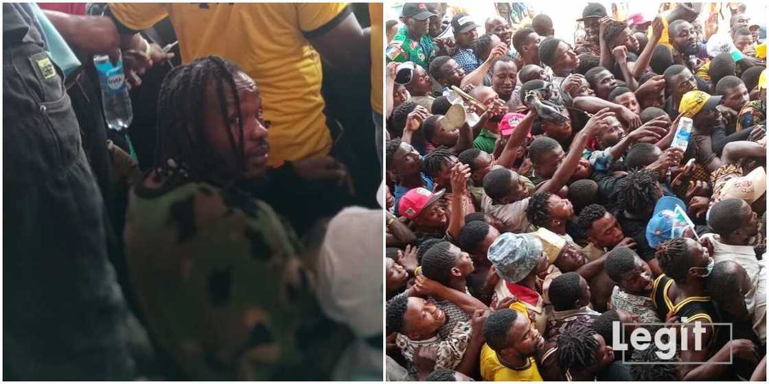 Naira Marley at APC mega rally Naira Marley at APC mega rally