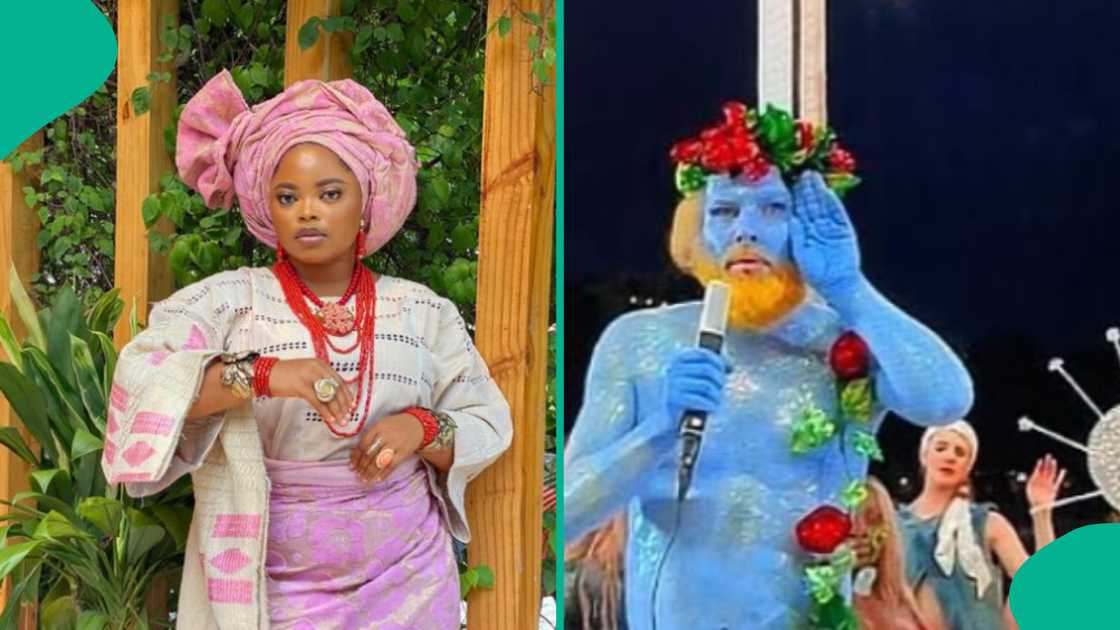 Olayode Juliana reacts to Olympics opening ceremony. Olayode Juliana reacts to Olympics opening ceremony.