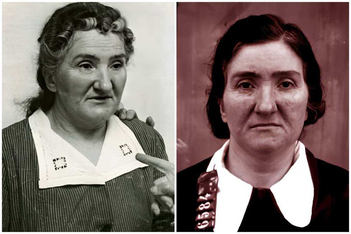 Leonarda Cianciulli during a trial Leonarda Cianciulli during a trial