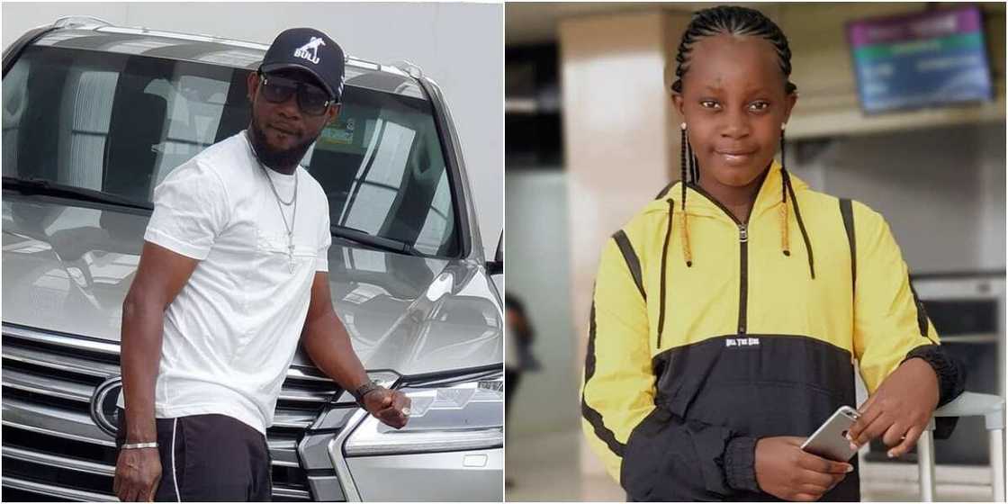 Comedian AY and daughter Michelle Comedian AY and daughter Michelle